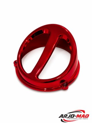 Toma de aire roja para moto