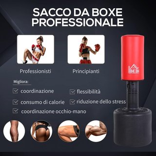 Saco De Boxeo De Suelo Pesado Con Altura Ajustable (145-172Cm), Saco De Boxeo Con Base Para Llenar Con Agua (100Kg) Arena (120Kg)