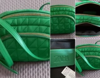 Bolso Zara verde ácido. A ESTRENAR.