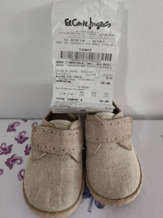 Zapatos lino niño talla 23
