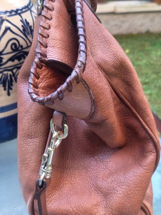Bolso Piel Marrón Massimo Dutti
