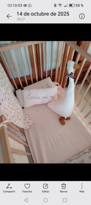 Cuna de madera estilo nórdico