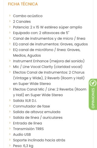 Amplificatore Blackstar per chitarra acustica