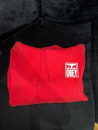 Sudadera OBEY Roja con Capucha
