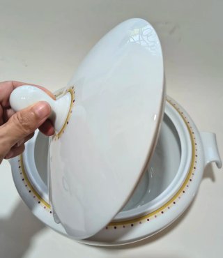 Zuppiera elegante porcellana italiana