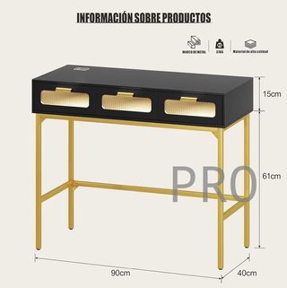 Toeletta per trucco moderna con luce e cassetti