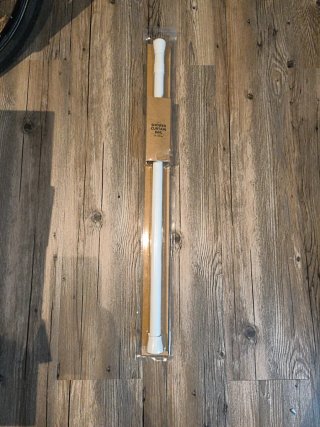 Barra Cortina Ducha Extensible Blanca