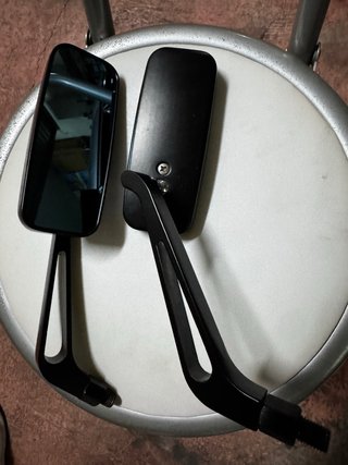 Retrovisores Moto Pequeños Negros
