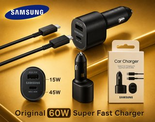 Cargador Coche Samsung 60W Super Fast Charge Dual