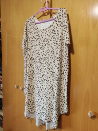 Túnica larga estampado leopardo
