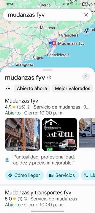 Servicios de mudanzas
