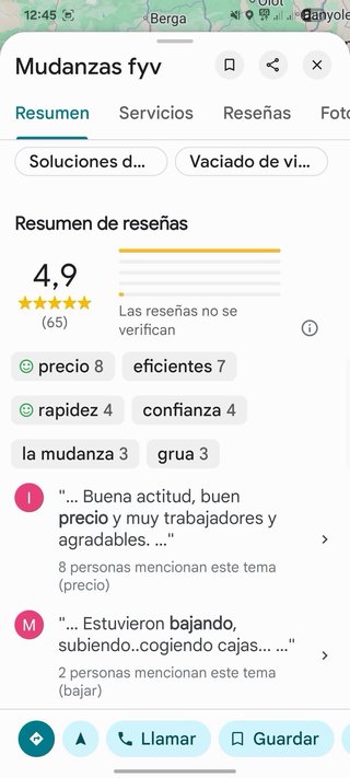 Servicios de mudanzas