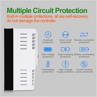 Controlador Carga Solar KDY Wifi 60A