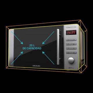Cecotec ProClean 5010 Inox Microondas con grill
