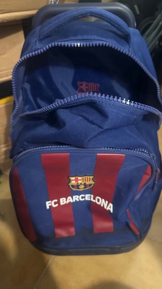 Mochila con ruedas azul