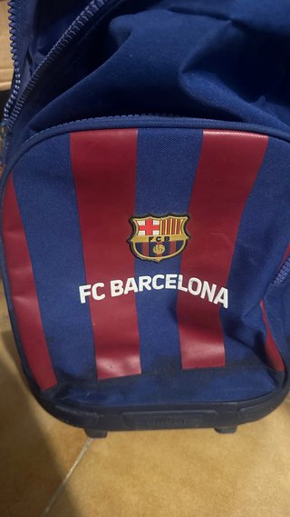 Mochila con ruedas azul