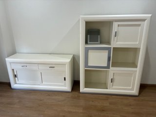 Muebles de salón blancos
