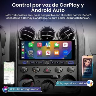 Radio coche 1DIN CarPlay AA NUEVO
