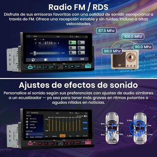 Radio coche 1DIN CarPlay AA NUEVO