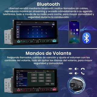 Radio coche 1DIN CarPlay AA NUEVO