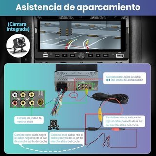 Radio coche 1DIN CarPlay AA NUEVO