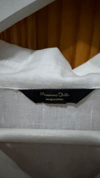 Camisa Blanca Massimo Dutti Talla XL