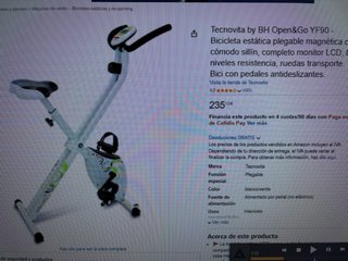 Bicicleta Estática BH Tecnovita YF90