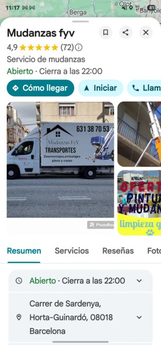 Plataforma elevadora de mudanzas