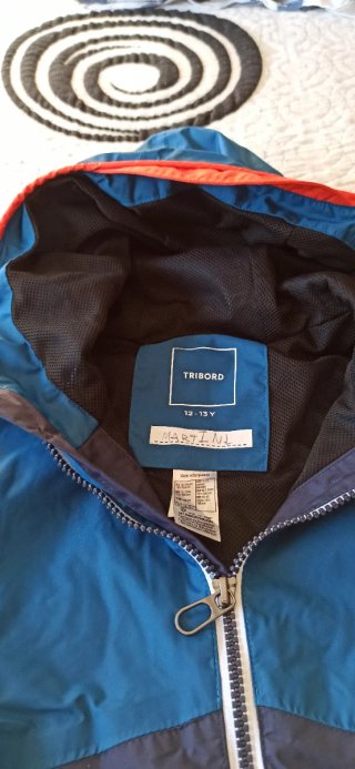Chubasquero impermeable niño azul