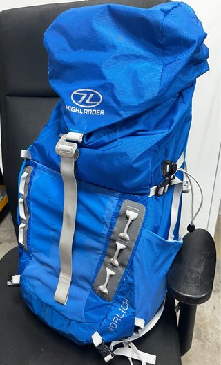 Mochila senderismo Highlander 40L azul
