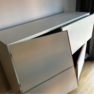 Aparador moderno blanco - madera