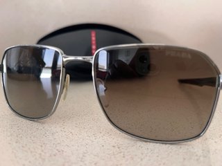 Gafas de sol Prada Hombre Plata Marrón