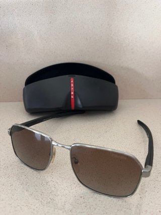 Gafas de sol Prada Hombre Plata Marrón