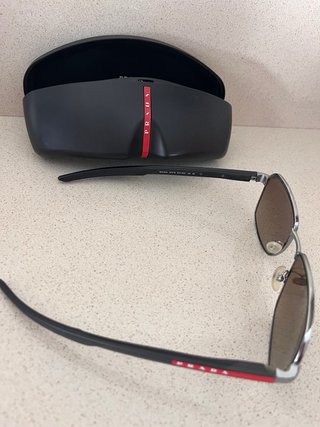 Gafas de sol Prada Hombre Plata Marrón