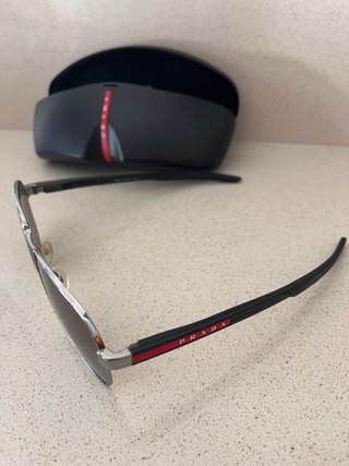 Gafas de sol Prada Hombre Plata Marrón