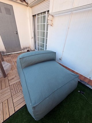 Sillón de jardín  verde botella - 2 plazas