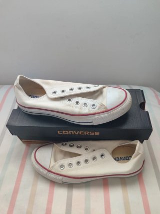 Zapatillas Converse Blancas Sin Cordones