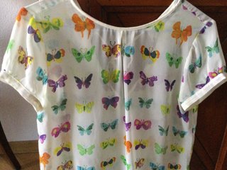 Camisa Zara Mariposas Multicolor