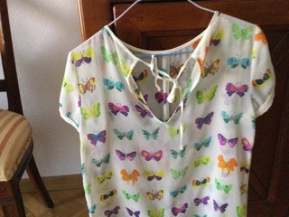 Camisa Zara Mariposas Multicolor