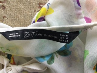Camisa Zara Mariposas Multicolor