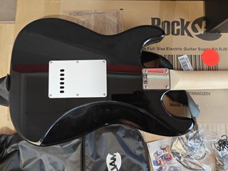 RockJam RJEG02-SK-BK - Kit de guitarra eléctrica