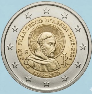 MONEDA CONMEMORATIVA 2€ ITALIA 2026. SAN FRANCISCO