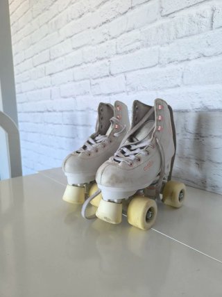 Patines infantiles blancos talla 31 y 32