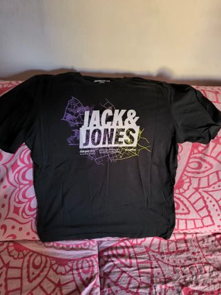 Camiseta Jack & Jones Negra Talla L