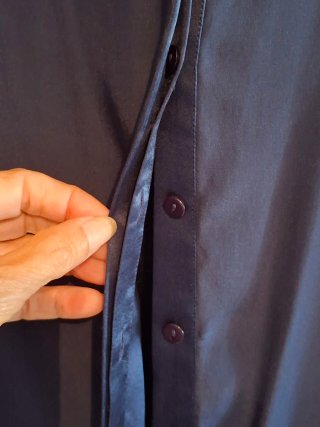 Camisa seda Maje azul