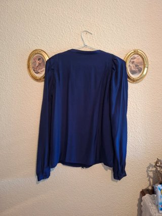 Camisa seda Maje azul