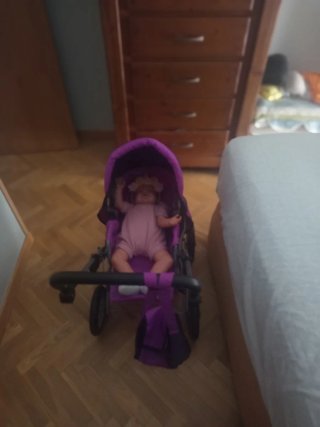 Muñeca Reborn Bebé,regalo carro y ropita