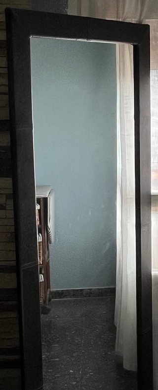 Espejo grande madera y cristal