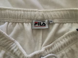 Pantaloncini Fila spugna bianchi