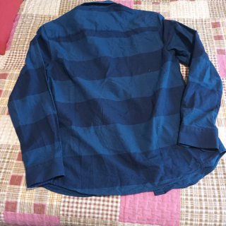 Camisa de rayas azul talla XL